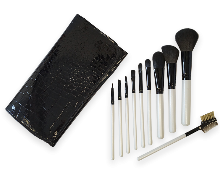 Set de brochas de maquillaje de 10 piezas