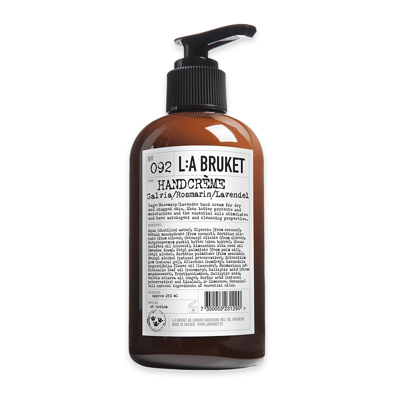 No. 092 NUEVA Crema de Manos Salvia/Romero/Lavanda 240ml